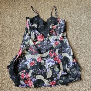 Victoria’s Secret vintage gold label Large slip dress floral 90s lingerie